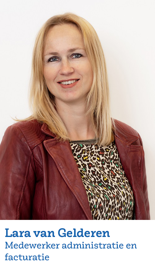 Lara van Gelderen, Medewerker administratie en facturatie