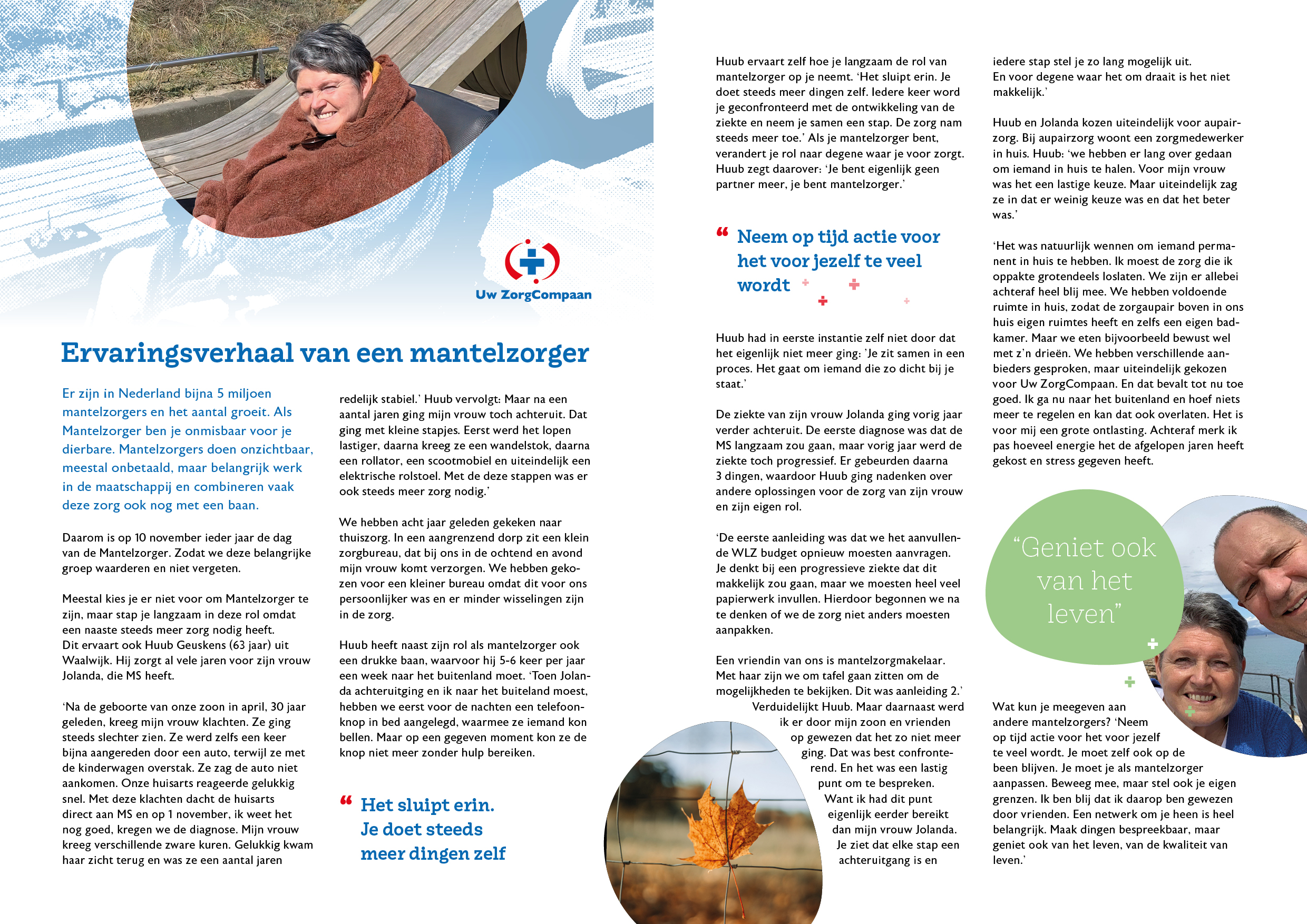 Ervaringsverhaal van een Mantelzorger