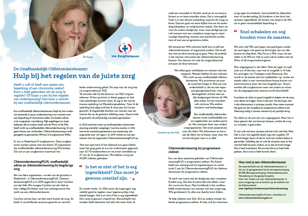 Interview over onafhankelijk clientondersteuners